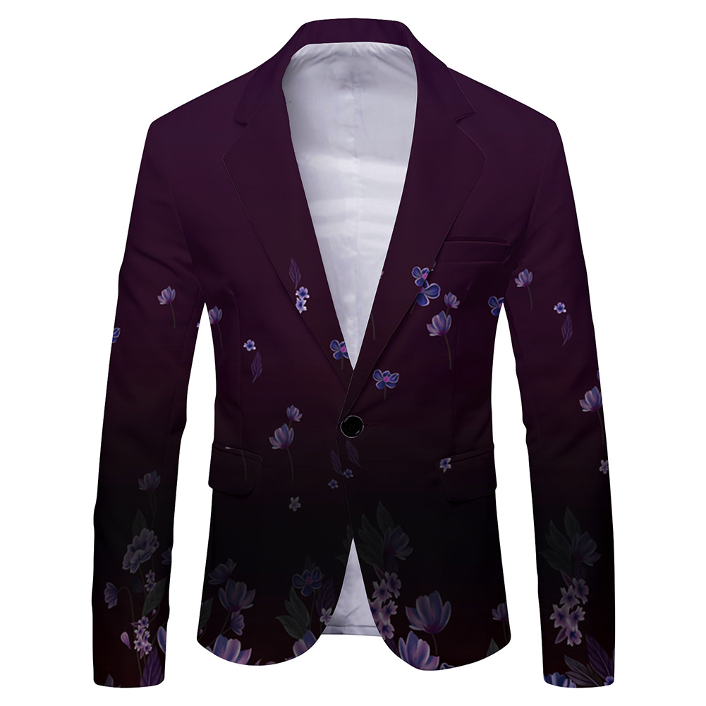 Mens Formal Look - Blazer stampato alla moda da uomo
