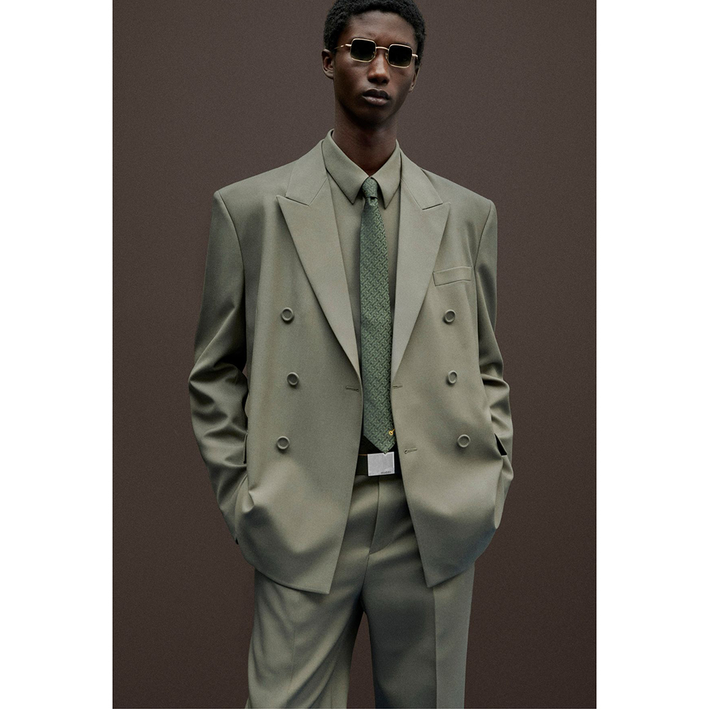 Khaki Formal Wear Men - Completo Uomo Doppiopetto 2 Pezzi Verde