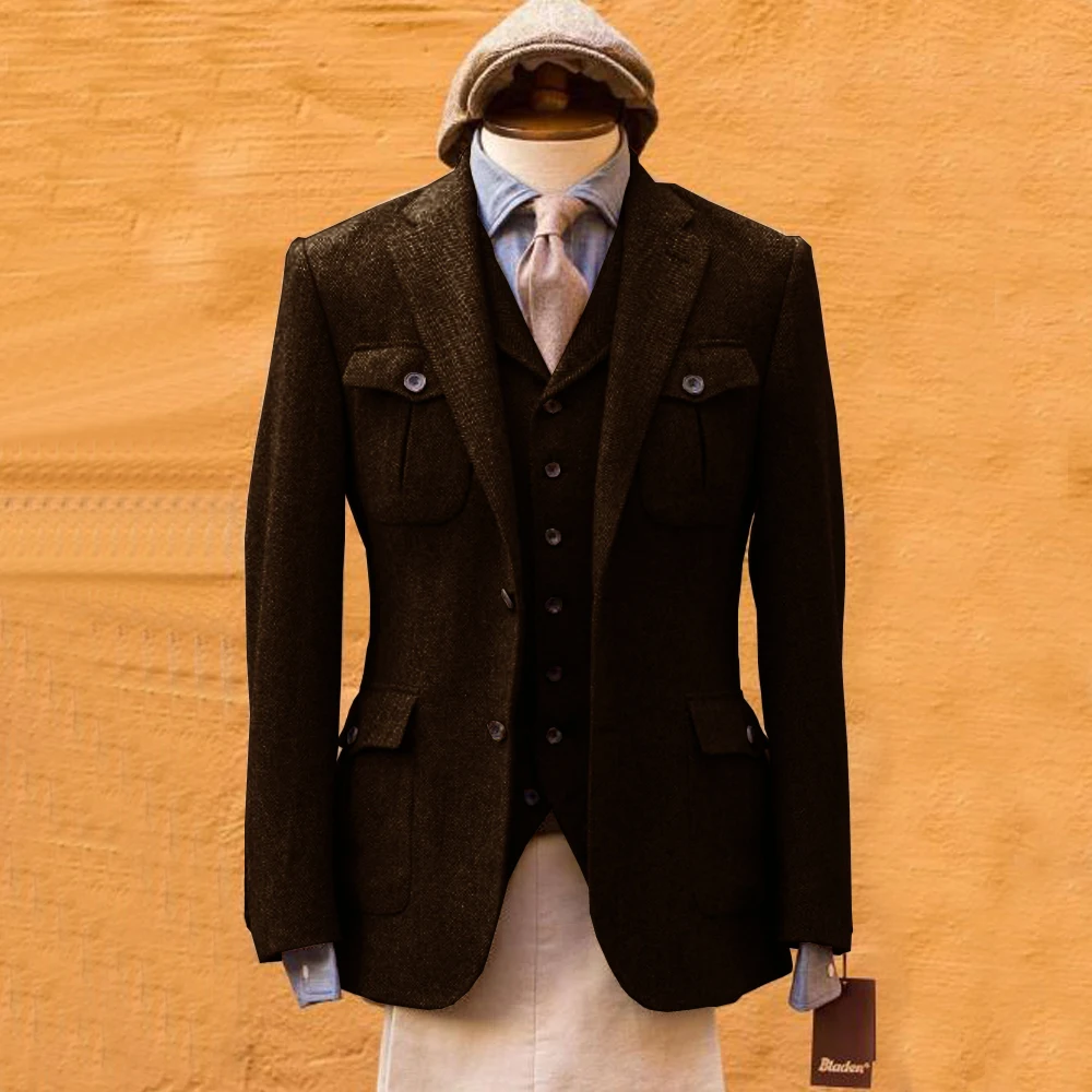 Mens Formal Look - Abito da uomo a spina di