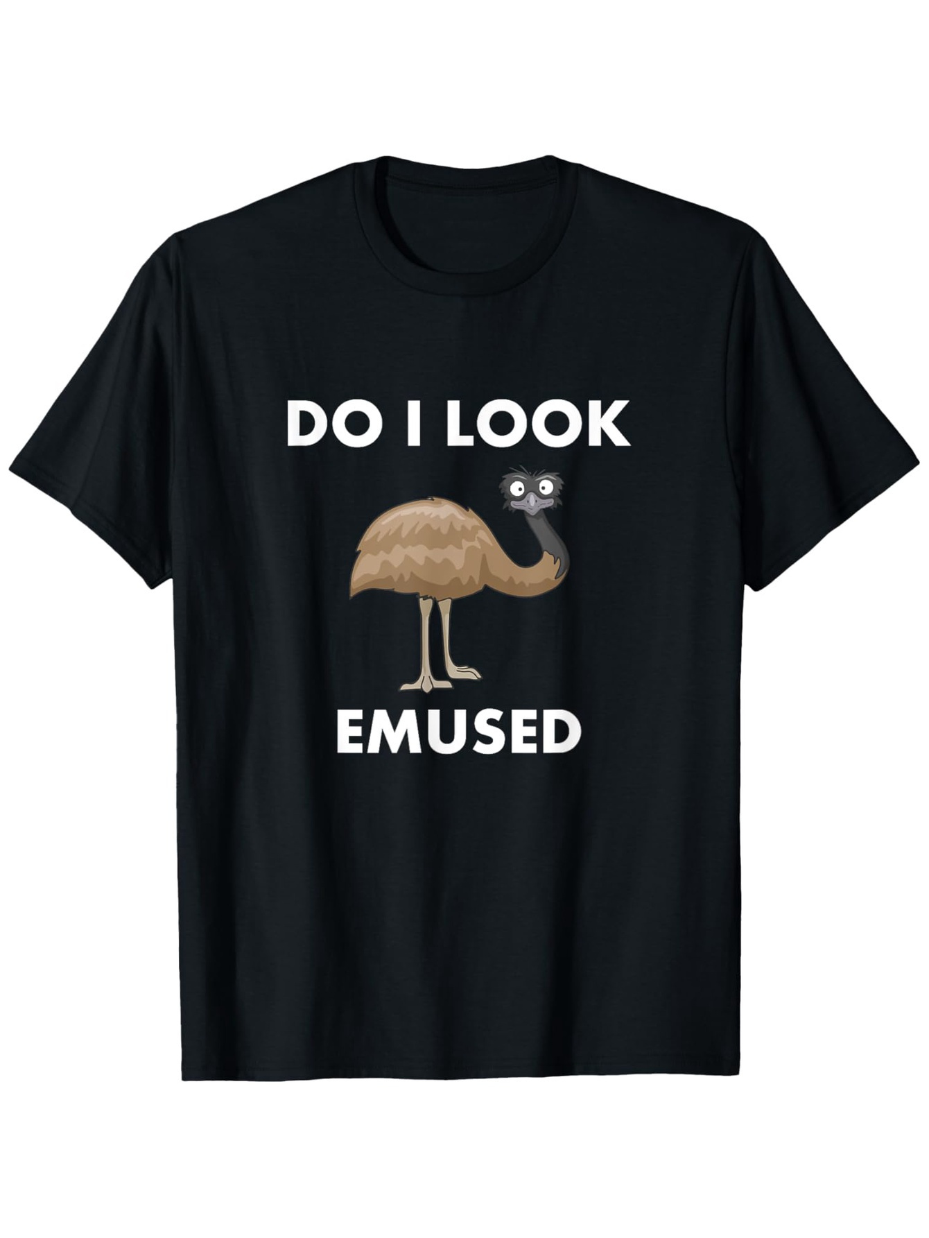Mens Formal Look - T-shirt divertente con pun su struzzo