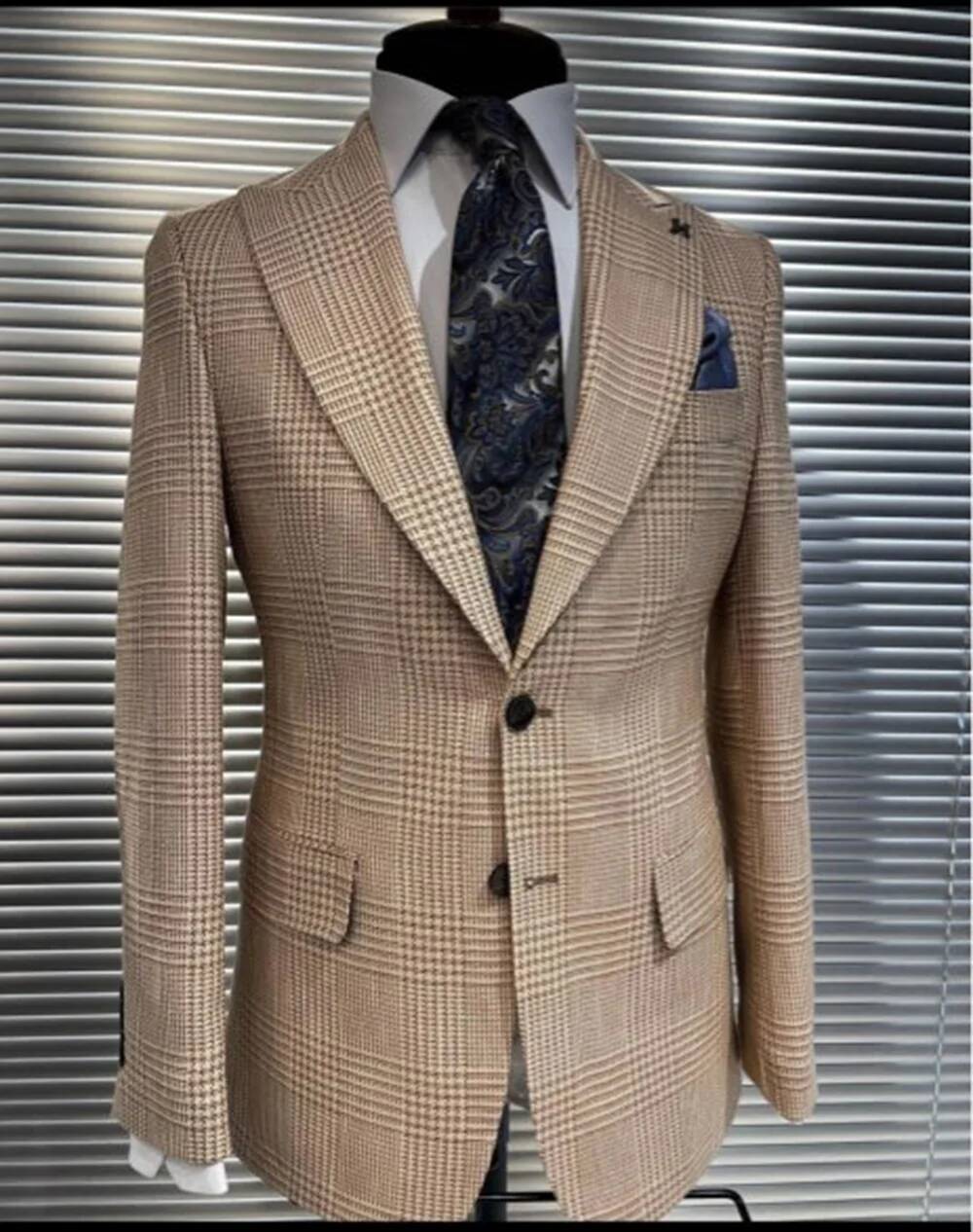 Khaki Formal Wear Men - Completo da Uomo 2 Pezzi Kaki