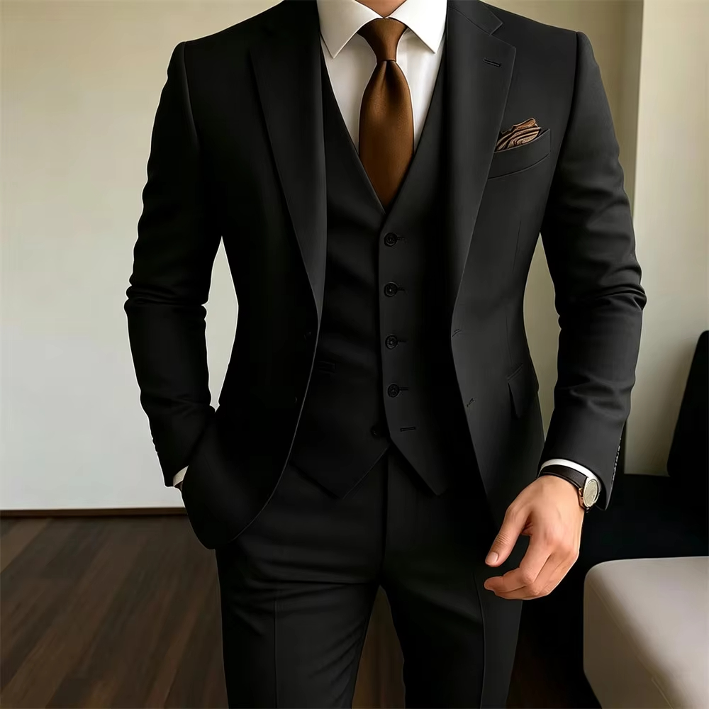 Completo da Uomo Kaki 3 Pezzi: - Khaki Formal Wear Men recensione e prezzo