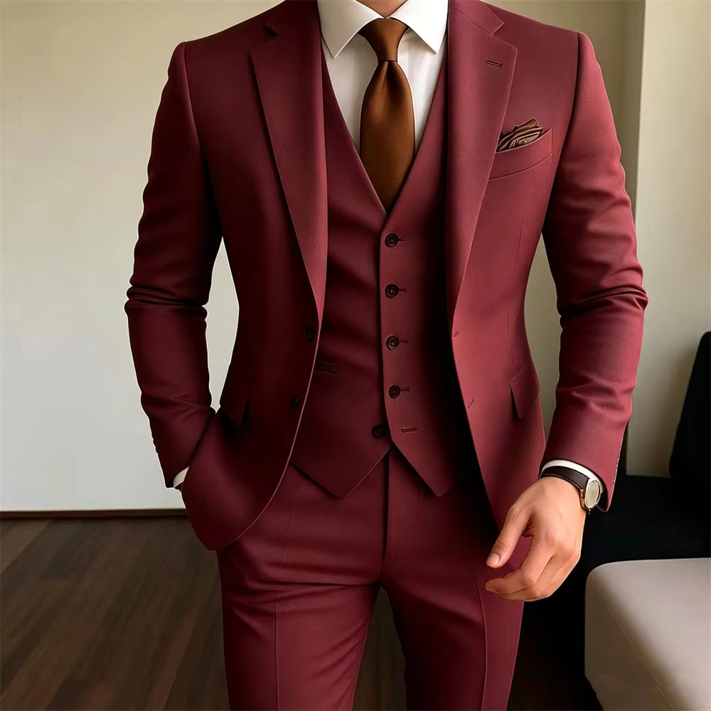 Completo da Uomo Kaki 3 Pezzi: - Khaki Formal Wear Men recensione e prezzo