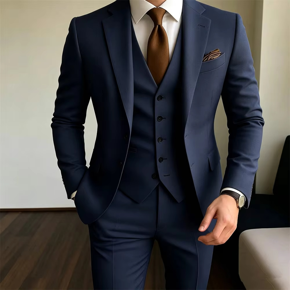 Completo da Uomo Kaki 3 Pezzi: - Khaki Formal Wear Men recensione e prezzo