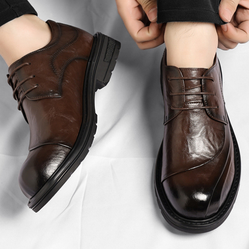 Scarpe stringate in vera pelle - Men Formal Wear Wedding recensione e prezzo