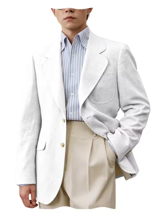 Blazer da uomo in lino, 1 pezz - Men Formal Wear With Coat recensione e prezzo