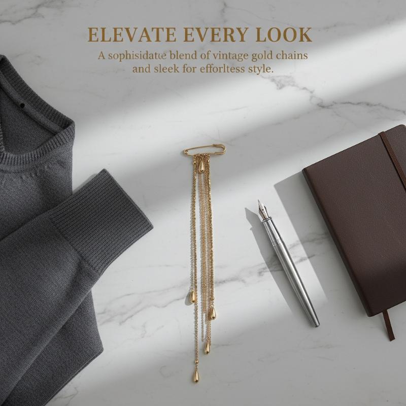Elegante Spilla a Goccia d'Acq - Mens Formal Look recensione e prezzo