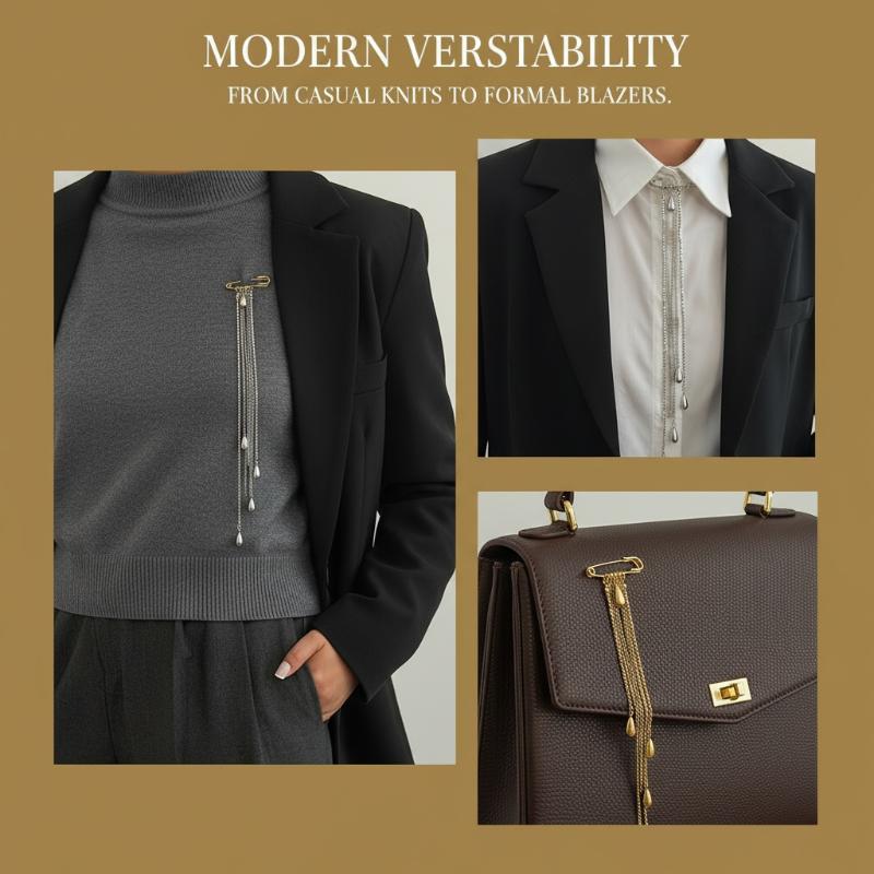 Elegante Spilla a Goccia d'Acq - Mens Formal Look recensione e prezzo