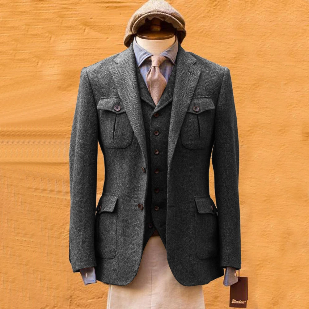 Abito da uomo a spina di pesce - Mens Formal Look recensione e prezzo