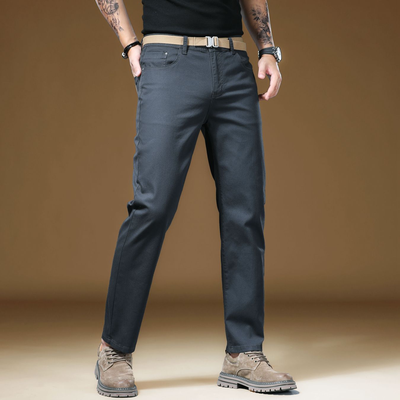 Novità: Pantaloni da Uomo di Q - Khaki Formal Wear Men recensione e prezzo